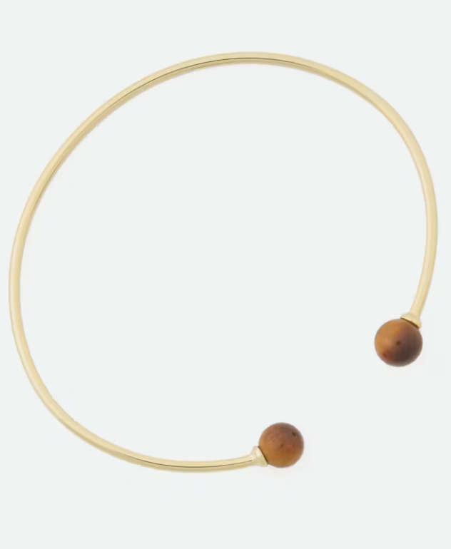 Thin Tiger's Eye Cuff Bracelet